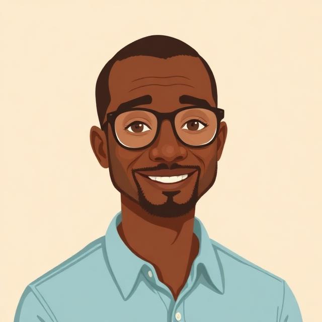 Portrait illustré de M. Boubacar Idrissa, coordinateur pédagogique